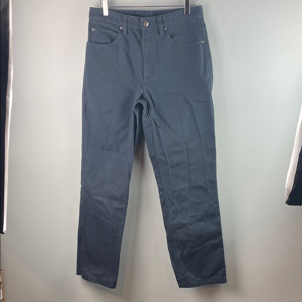 Duluth Trading Men's Dark Navy Straight Leg Work Jeans 32 x 32